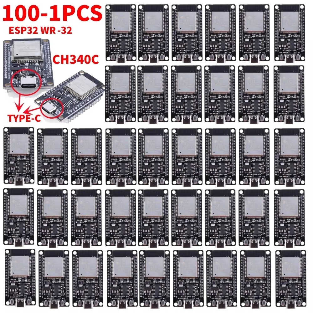 Esp32 Wifi Bluetooth Module - 100-1 個 ESP32 WR-32 開発ボード TYPE-C