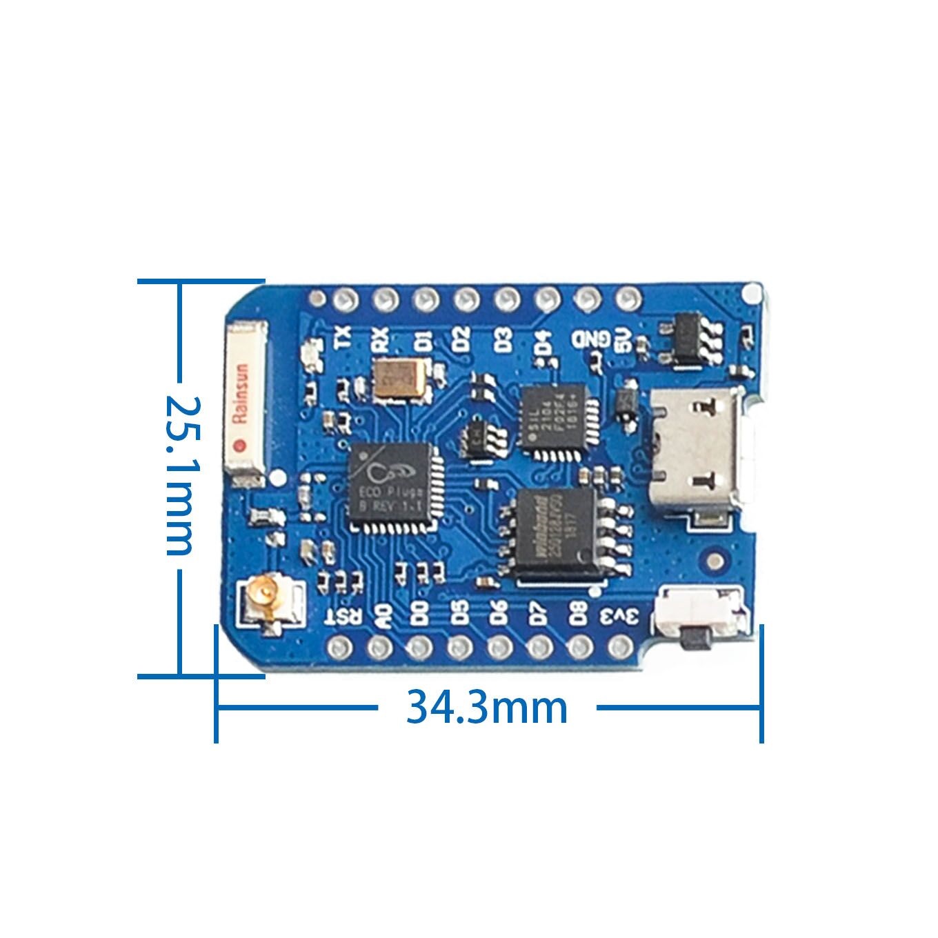 Wemos-外部アンテナコネクタ、Wi-Fi開発ボード、マイ - Esp8266 Nodemcu のレビューと価格