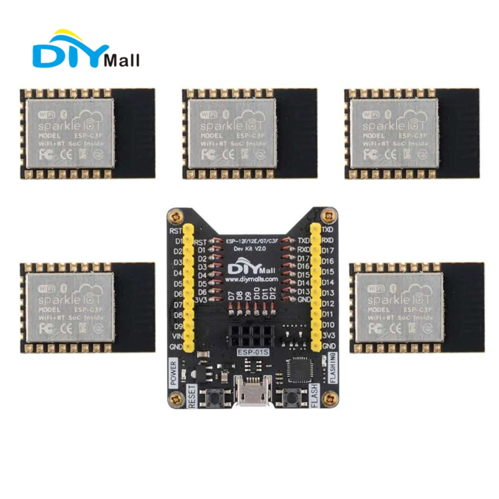 ESP32-C3F wifi + btモジュール,32ビット - Esp8266 のレビューと価格