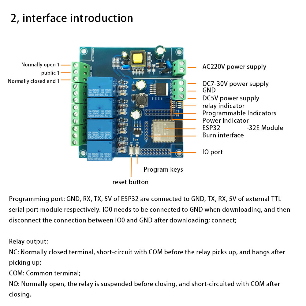 ESP32リレー開発ボード AC/DC電源 WiFi Blu - Esp32 Uart Module のレビューと価格