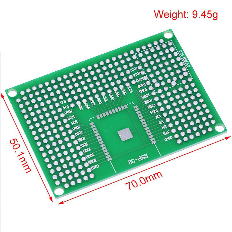 2〜100個 5X7 両面錫メッキブレッドボードプロトタイプ - Esp8266 のレビューと価格