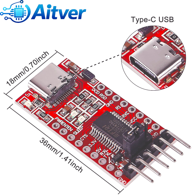 FT232RL CH340N タイプC USB - TTL  - Esp32 Uart Module のレビューと価格