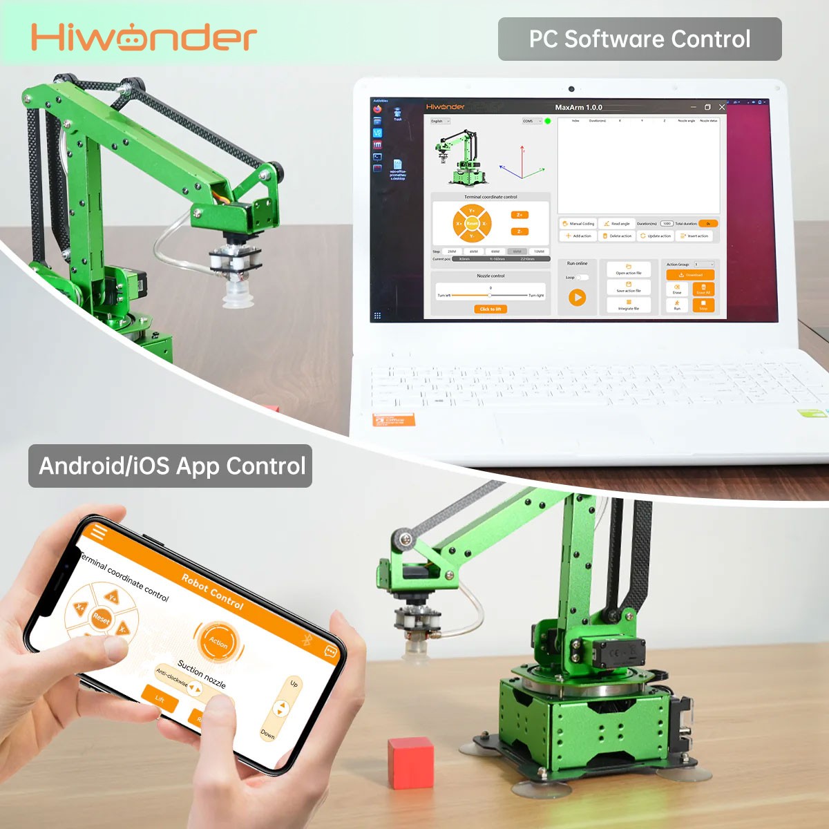 Hiwonder MaxArm 4DOF ロボットアーム オ - Esp32 のレビューと価格